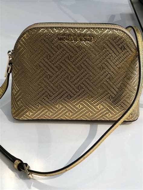 michael kors adele satchel gold